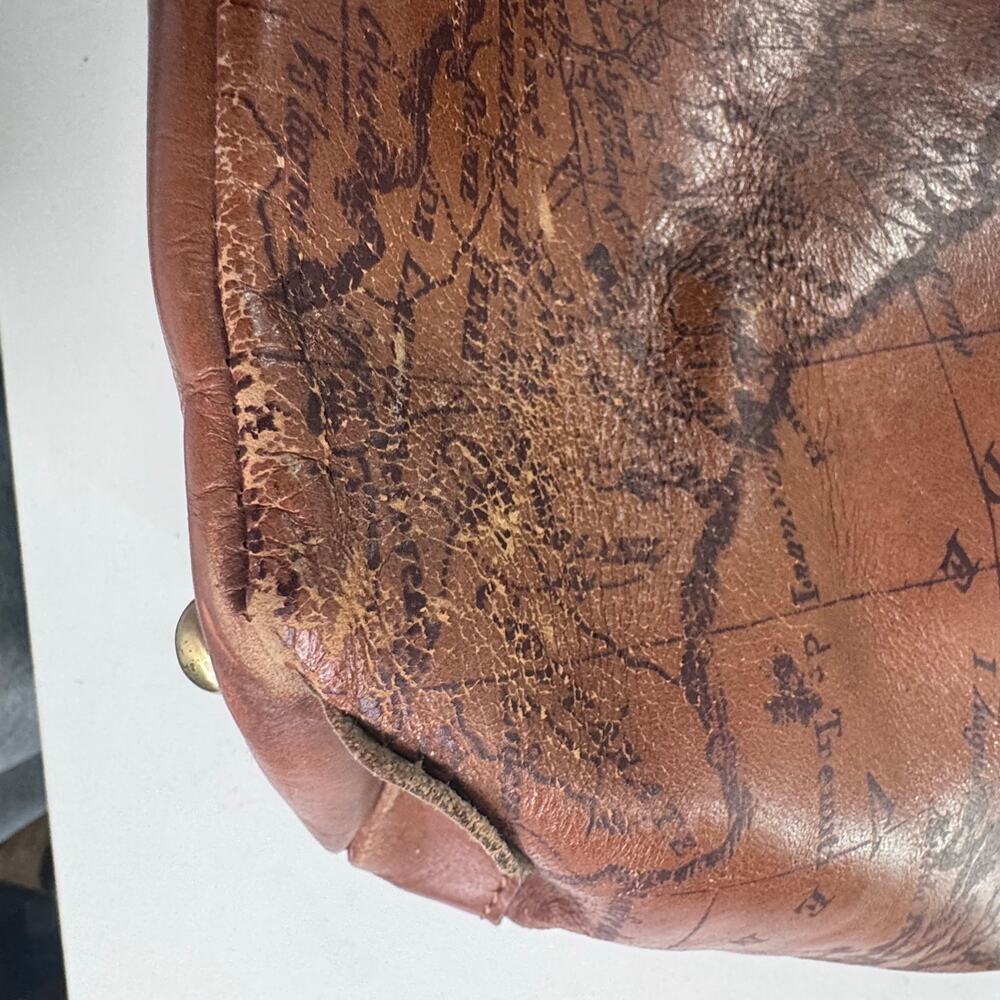 Patricia Nash Leather Drawstring Whitney Tote - English Garden Map - Picture 8 of 16
